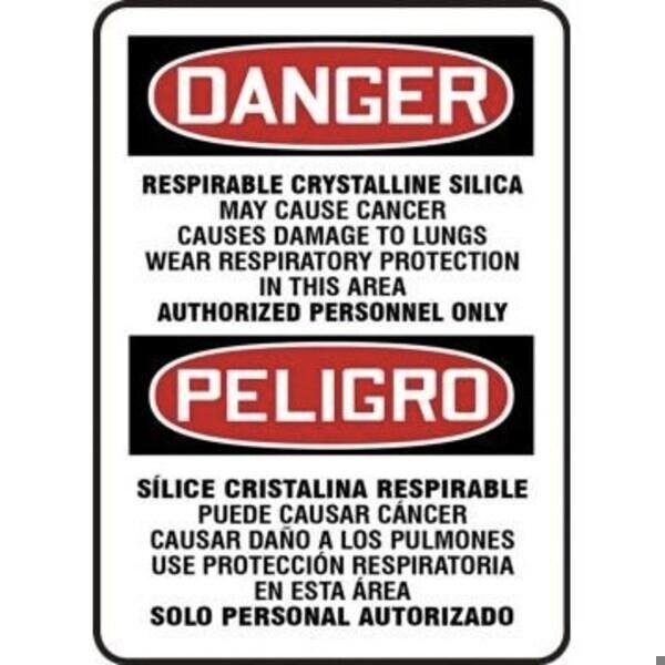 Accuform OSHA DANGER Safety Sign RESPIRABLE SBMCAW046VS SBMCAW046VS - main